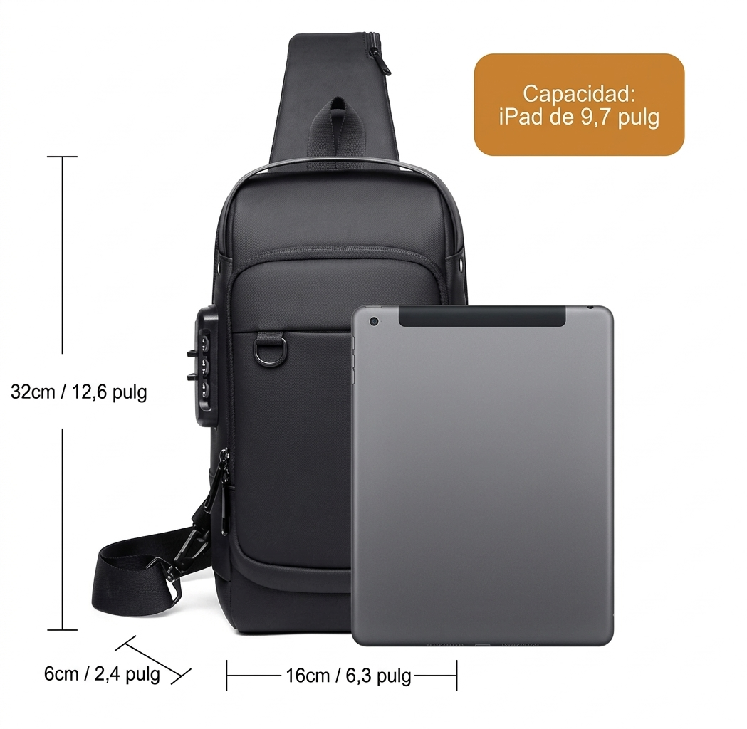 Bolso Antirrobo para Caballeros